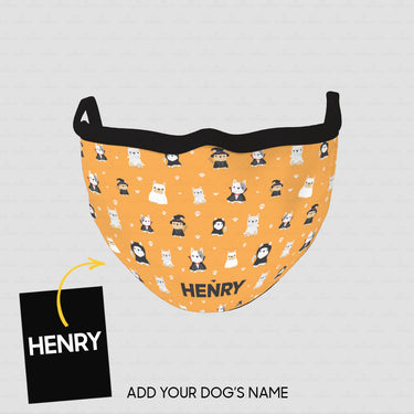Personalized Dog Gift Idea - Cute Dogs 6 For Dog Lovers - Cloth Mask